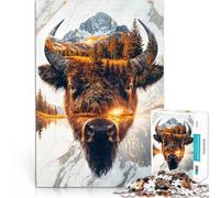 Puzzles de 1000 pièces pour Adultes et Adolescents Esprit Sauvage de la Prairie Convient aux Personnes âgées de 14 Ans et Plus Réduction du Stress intéressante Cadeaux pour Les Amis et la Famille。