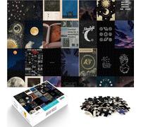 Puzzles de 1000 pièces pour Adultes et Adolescents Illustration de mosaïque d'astronomie ,Convient aux 14 Ans et Plus Staycation Tuer Le Temps Décorations et Cadeaux Uniques pour la Maison。