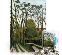 Puzzles de 1000 pièces pour Adultes et Adolescents Les Bords de la Bièvre Fait de Papier，pour Les 14 Ans et Plus Entraînez Votre Cerveau et Vos Mains Cadeau d'œuvre d'art。Taille：38x52cm