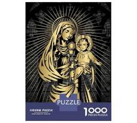 Puzzles De 1000 Pièces pour Adultes Et Adolescents Mary Mother of Jesus Puzzles pour Adolescents, Jeux De Société, Cadeaux pour Femmes, Idéal comme Cadeau 38x26cm/1000pcs