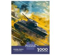 Puzzles De 1000 Pièces pour Adultes Et Adolescents Panzer VII Löwe Puzzle Jeux Amusants Défi Difficile Interaction Parent-Enfant 38x26cm/1000pcs