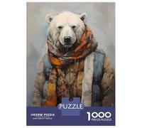 Puzzles De 1000 Pièces pour Adultes Et Adolescents Polar Bear in Winter Drip Puzzles pour Adultes, Jouet, Décoration Murale, Défi De Vitesse, Difficile Et Stimulant 38x26cm/1000pcs