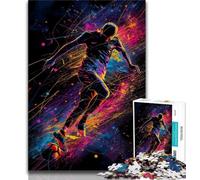 Puzzles de 1000 pièces pour Adultes et Adolescents Puzzles de Football pour Adolescents avec Affiche et fiche de Questions-réponses Assorties À partir de 14 Ans 75x50cm