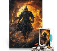 Puzzles de 1000 pièces pour Adultes et Adolescents “samouraï Japonais de l'enfer” Fait de Papier，pour Les 14 Ans et Plus Défi Difficile Anti-Stress Convient pour la décoration de Bureau。