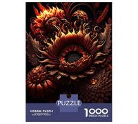 Puzzles De 1000 Pièces pour Adultes Et Adolescents Ultra Fire Sunflower Casse-tête, Jeu De Réflexion, Décoration Intérieure, Idéal comme Cadeau 52x38cm/1000pcs