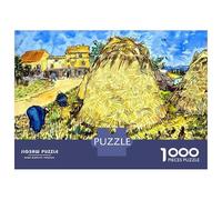 Puzzles De 1000 Pièces pour Adultes Et Adolescents Van Gogh Stack of Wheat Puzzles pour Adolescents, Jeux De Société, Cadeaux pour Femmes, Idéal comme Cadeau 52x38cm/1000pcs