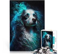 Puzzles de 1000 pièces pour Adultes et Adolescents Visionnaire du Caniche Fait de Bois,pour Les 14 Ans et Plus Jouets éducatifs Idées Cadeaux。Taille:50x75cm/19.6x29.5pouce