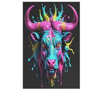Puzzles De 1000 Pièces pour Adultes Et Enfants, Puzzle De Animal Vache pour Adultes, Puzzle en Bois, Cadeaux pour Adultes (78×53cm)