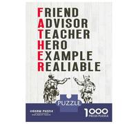 Puzzles De 1000 Pièces Pour Adultes Father And Son Army Puzzle Pour Adolescents Course De Vitesse Manuelle Entraînez Votre Cerveau Et Vos Mains, Des Jouets Addictifs Pour Cultiver La Patience 38x26cm/