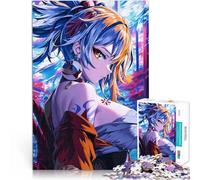 Puzzles de 1000 pièces pour Adultes Femme Ninja de Style Anime Cadeaux de Jeux stimulants Collection d'artistes, Beaux-Arts 26x38cm