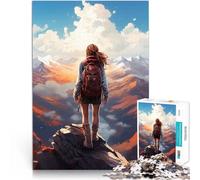 Puzzles de 1000 pièces pour Adultes Fille du Sommet de la Solitude Cadeaux de Jeux stimulants est idéal comme Cadeau pour Toute la Famille 50x70cm