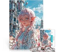 Puzzles de 1000 pièces pour Adultes Fille Elfe d'anime Jouets éducatifs d'apprentissage Car C'est Un pour Toute la Famille 38x26cm