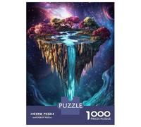 Puzzles De 1000 Pièces pour Adultes Floating Island Waterfall Puzzles pour Adultes Jeu De Réflexion Améliorez Votre Mémoire Activités Amusantes À La Maison 38x26cm/1000pcs