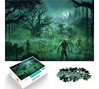 Puzzles de 1000 pièces pour Adultes “Forêt de l'enfer” Fait de Papier，Convient aux 14 Ans et Plus Staycation Tuer Le Temps Super Cadeau。Taille：38x52cm/14.9x20.4pouce