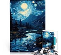Puzzles de 1000 pièces pour Adultes forêt Nocturne de la Galaxie Staycation Tuer Le Temps Jouets de décoration pour la Maison 75x50cm