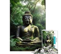 Puzzles de 1000 pièces pour Adultes Forêt sacrée Jeux Amusants et Anti-Stress Difficile et Stimulant (Dimensions 38x52cm)