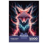 Puzzles De 1000 Pièces pour Adultes Fox Electric Puzzle Adulte, Jouet, Décoration Murale, Cadeaux Uniques pour Anniversaire Et Noël 52x38cm/1000pcs