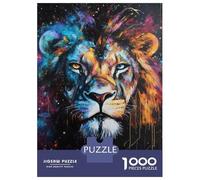 Puzzles De 1000 Pièces pour Adultes Galactic Lion Majesty -8 Puzzle pour Adultes Jeu Pratique, Analyse Et Logique Jeu Stimulant Cadeaux 52x38cm/1000pcs
