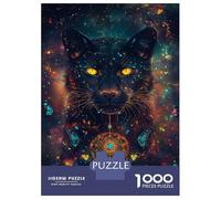 Puzzles De 1000 Pièces pour Adultes Galactic Panther Dreamcatcher Puzzles pour Adultes Jeu De Réflexion Améliorez Votre Mémoire Activités Amusantes À La Maison 70x50cm/1000pcs