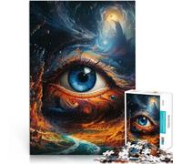 Puzzles de 1000 pièces pour Adultes Galaxie des Yeux Fabriqué en Carton Convient aux 14 Ans et Plus Jeux de détente Améliorer l'amour Entre Les Couples。Taille:38x52cm/14.96x20.47pouce