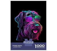 Puzzles De 1000 Pièces pour Adultes German Wirehaired Pointer Puzzle Adulte, Jouet, Décoration Murale, Cadeaux Uniques pour Anniversaire Et Noël 38x26cm/1000pcs