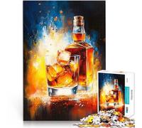 Puzzles de 1000 pièces pour Adultes Glace au Whisky Séjour Anti-Stress pour Tuer Le Temps Jeu éducatif pour Anniversaire, Noël 50x70cm
