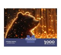 Puzzles De 1000 Pièces pour Adultes Golden Bear in Forest Puzzles pour Adultes - Jeu De Réflexion Et Anti-Stress - Cadeau d'anniversaire Original 70x50cm/1000pcs