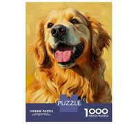 Puzzles De 1000 Pièces pour Adultes Golden Glow Dog Puzzles pour Adultes - Jeu De Réflexion Et Anti-Stress - Cadeau d'anniversaire Original 70x50cm/1000pcs