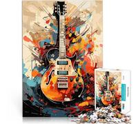 Puzzles de 1000 pièces pour Adultes Guitare électrique esthétique Jeu de Casse-tête est idéal comme Cadeau pour Toute la Famille 38x52cm