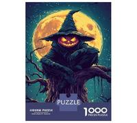 Puzzles De 1000 Pièces pour Adultes Halloween Scarecrow Puzzle Anti-Stress, Jouet De Décoration Intérieure, Difficile Et Stimulant 52x38cm/1000pcs