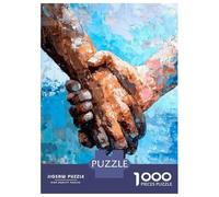 Puzzles De 1000 Pièces pour Adultes Impressionistic Hands Holding Painting Puzzles pour Adultes, Jeu Familial, Cadeaux pour Femmes, Cadeaux Uniques pour Anniversaire Et Noël 70x50cm/1000pcs