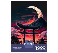 Puzzles De 1000 Pièces pour Adultes Japanese Torii Landscape Puzzles pour Adultes, Jeu De Réflexion Et Anti-Stress, Idéal comme Cadeau 70x50cm/1000pcs