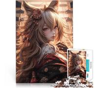 Puzzles de 1000 pièces pour Adultes Jolie Fille samouraï animée Jouet éducatif intellectuel décompressant Une œuvre d'art 38x26cm