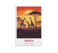 Puzzles de 1000 pièces pour Adultes, Kenya, Afrique de l'est. Puzzle de 1000 pièces à Peindre, Puzzle Stimulant à réaliser soi-même, 38 x 26 cm.