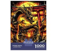 Puzzles De 1000 Pièces pour Adultes Kintsugi Golden Dragon Puzzles pour Adultes - Jeu De Réflexion, Analyse Et Logique pour Les Amateurs De Jeux 38x26cm/1000pcs