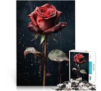 Puzzles de 1000 pièces pour Adultes La Rose fanée Jeu Familial Anti-Stress Défi Difficile Améliorer la mémoire 38x26cm