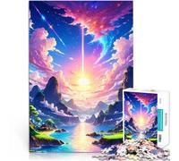Puzzles de 1000 pièces pour Adultes La Terre Perdue Jeu Familial Anti-Stress Défi Difficile Cadeau d'œuvre d'art 38x26cm
