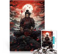 Puzzles de 1000 pièces pour Adultes l'art du samouraï Fait de Papier，Convient aux 14 Ans et Plus Jeu de défi Unique Super Cadeau de Noël。Taille：26x38cm/10.24x14.96pouce