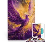 Puzzles de 1000 pièces pour Adultes L'ascension du phénix Violet Jeu Familial Anti-Stress Défi Difficile Œuvre d'art 38x26cm