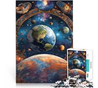 Puzzles de 1000 pièces pour Adultes Le Conte de la Terre au Milieu des étoiles Jeu intellectuel décoration Murale 52x38cm