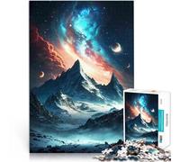 Puzzles de 1000 pièces pour Adultes Le Merveilleux Mont Everest Fabriqué en Carton Convient aux 14 Ans et Plus Jeu de décoration d'intérieur Jouets Jeu de Noël Cadeaux pour Femmes。Taille：38x52cm
