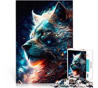 Puzzles de 1000 pièces pour Adultes Léon Spacial Fait de Papier,pour Les 14 Ans et Plus Œuvre d'art Cadeaux du Père Noël Secret。Taille:38x52cm/14.9x20.4pouce