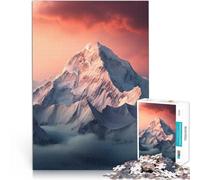 Puzzles de 1000 pièces pour Adultes Les Montagnes en Hiver Jouet éducatif intellectuel décompressant Idées Cadeaux 52x38cm