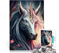 Puzzles de 1000 pièces pour Adultes Licorne Jolie Entraînez Votre Cerveau et Vos Mains est idéal comme Cadeau pour Toute la Famille 38x26cm