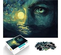 Puzzles de 1000 pièces pour Adultes L'œil du Cyclone Séjour Anti-Stress pour Tuer Le Temps Cadeaux du Père Noël Secret 38x26cm