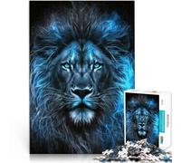 Puzzles de 1000 pièces pour Adultes Lion de Givre Magique Convient aux Personnes âgées de 14 Ans et Plus Jeu de Quiz Activités Amusantes à la Maison, Cadeaux d'anniversaire, Cadeaux de Voyage。