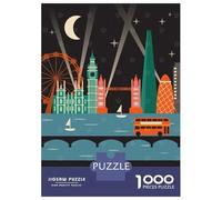 Puzzles De 1000 Pièces pour Adultes London City (3) Puzzle Jeu Familial Décoration Murale Cadeaux Uniques pour Anniversaire Et Noël 70x50cm/1000pcs