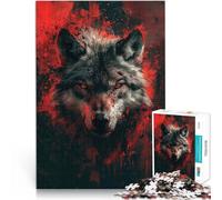 Puzzles de 1000 pièces pour Adultes Loup de Dark Fantasy pour Le Jeu éducatif Challenge Toy Collection d'artistes, Beaux-Arts 38x26cm