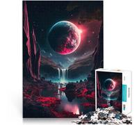 Puzzles de 1000 pièces pour Adultes Lune de Sang Montante Jouets de Jeu pour Cadeau Familial Bon Cadeau 38x26cm