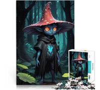 Puzzles de 1000 pièces pour Adultes Lutin de la forêt avec Chapeau Champignon Impossible Car C'est Un pour Toute la Famille 52x38cm